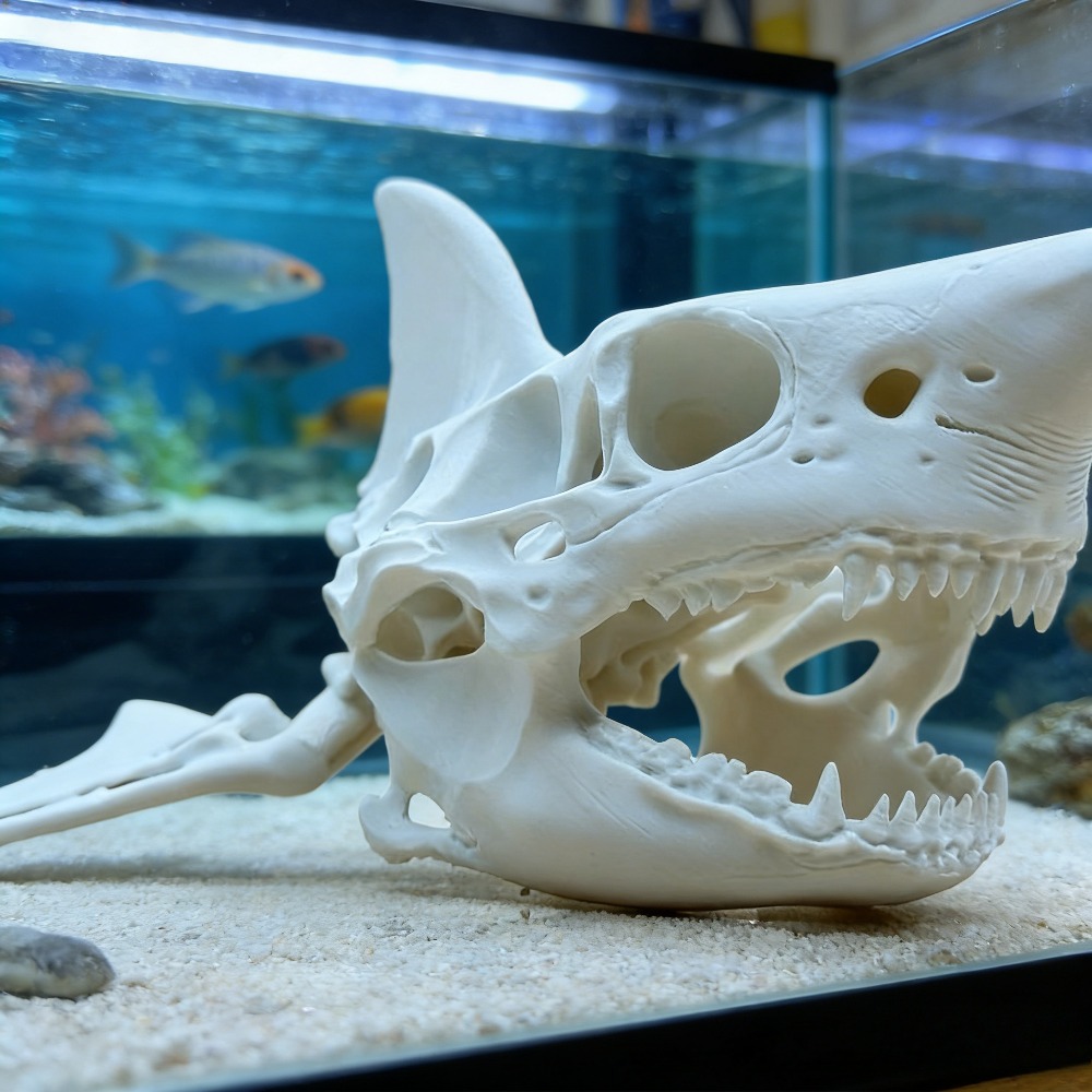 3D Printing Shark Skull Skelet - Aquarium Fish Shark 评论和价格