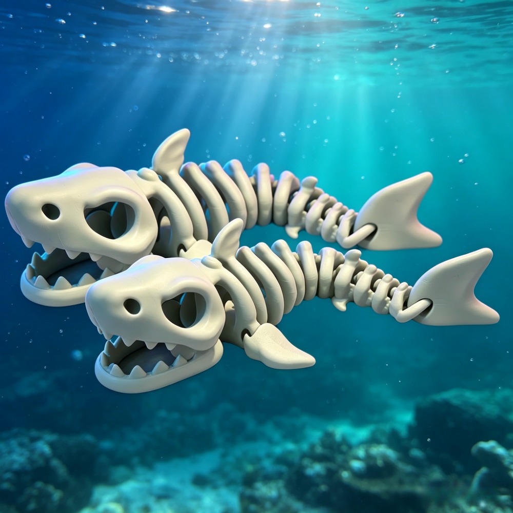 Shark Skeleton Aquarium Decor  - Aquarium Fish Shark 评论和价格