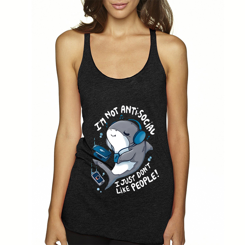 I'm Not Antisocial Shark Women - Aquarium Fish Shark 评论和价格