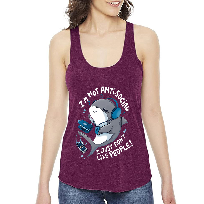 I'm Not Antisocial Shark Women - Aquarium Fish Shark 评论和价格