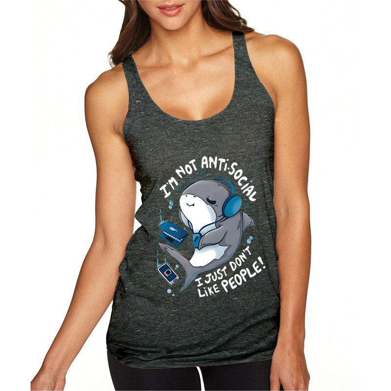 I'm Not Antisocial Shark Women - Aquarium Fish Shark 评论和价格