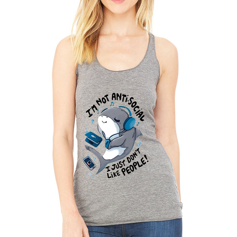 I'm Not Antisocial Shark Women - Aquarium Fish Shark 评论和价格