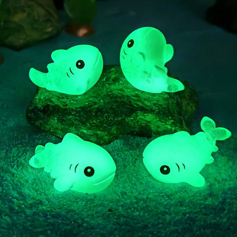 4pcs Luminous Shark Ornament S - Aquarium Fish Shark 评论和价格