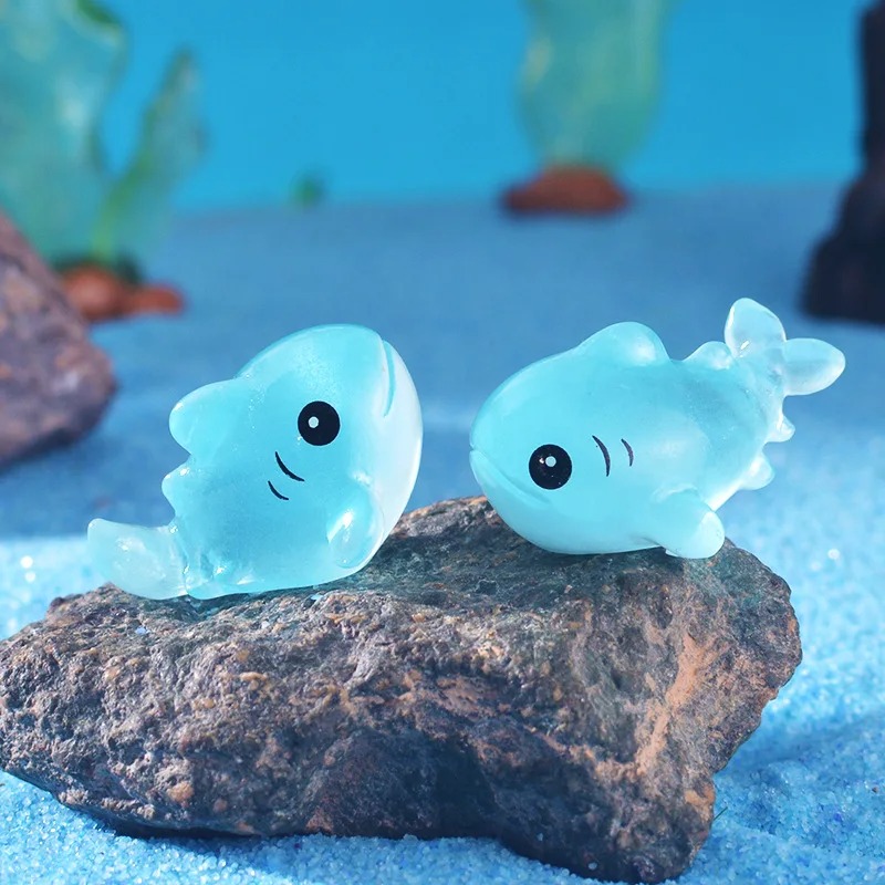 4pcs Luminous Shark Ornament S - Aquarium Fish Shark 评论和价格