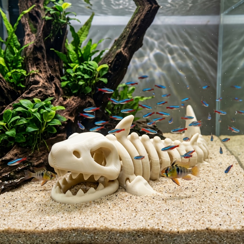 17cm Shark Skeleton Aquarium D - Aquarium Fish Shark 评论和价格