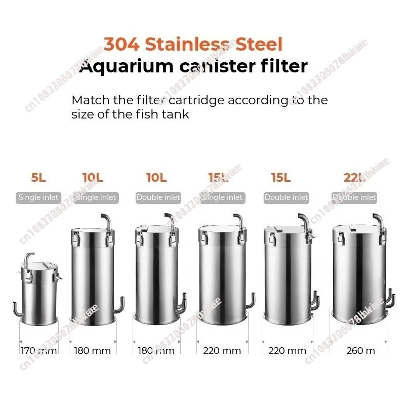 304 Stainless Steel External C - Fish Tank Filter Aquarium 评论和价格