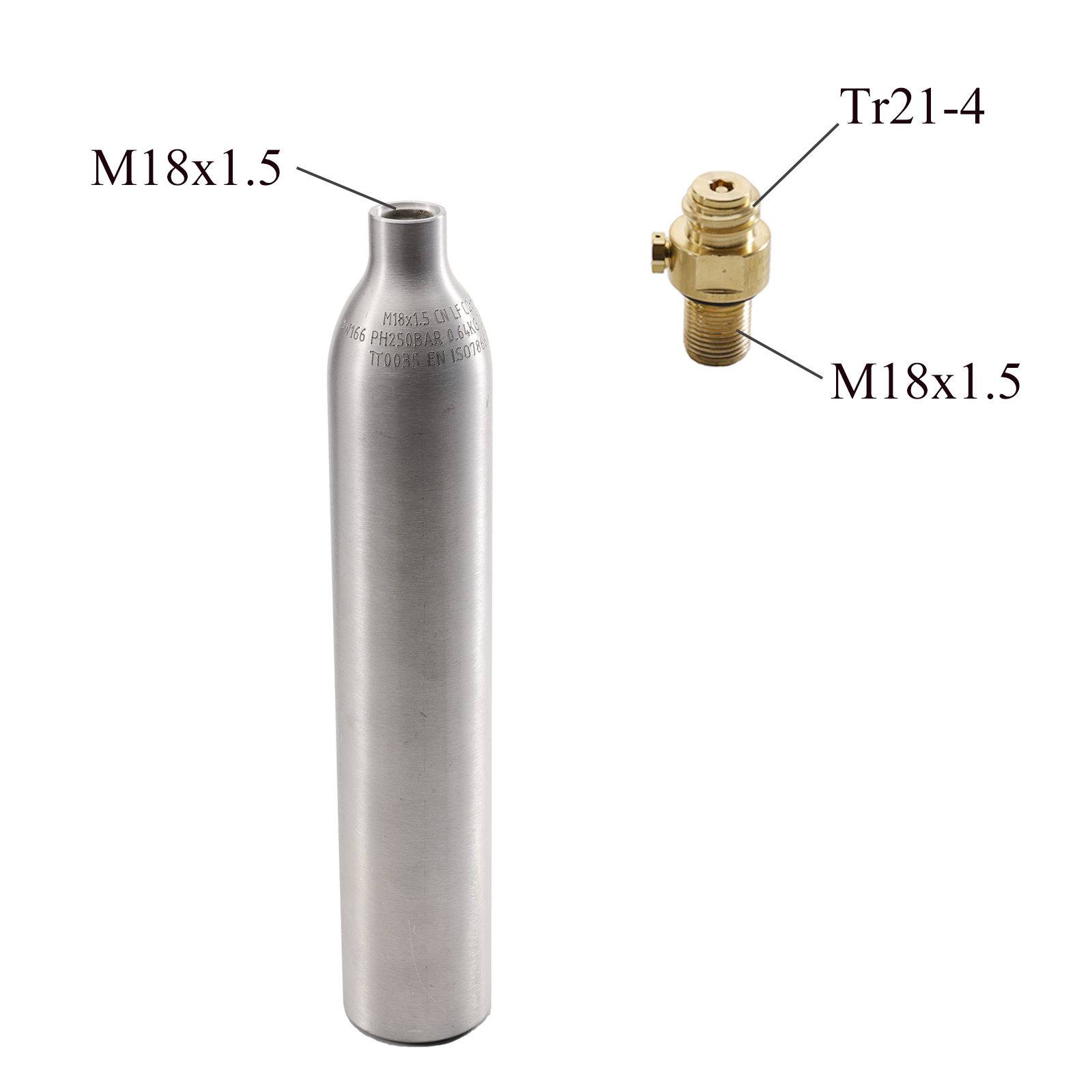 0.6L 0.64KG Empty Co2 Gas Cyli - Aquarium Fish Shark 评论和价格