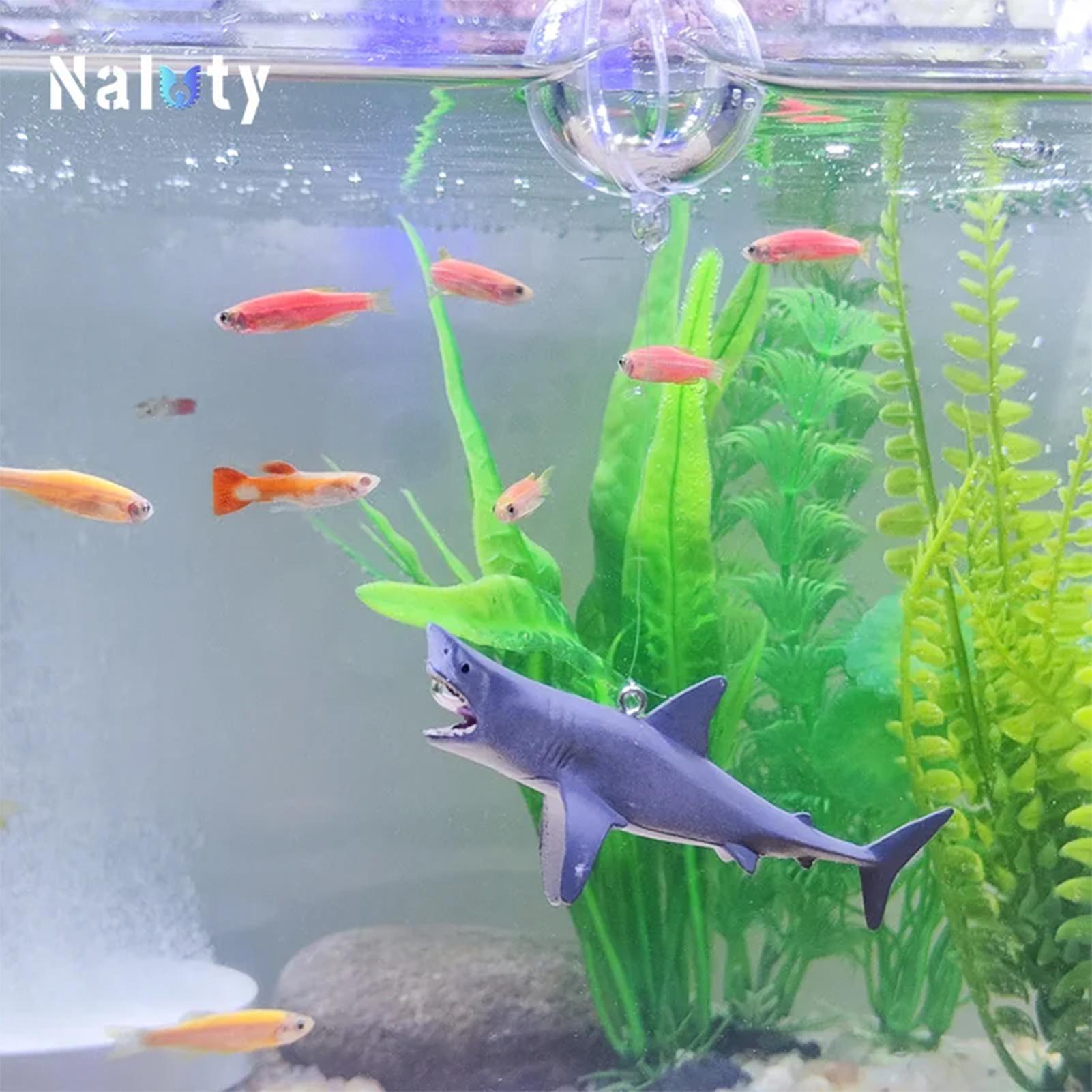 Floating Shark Aquarium Landsc - Aquarium Fish Shark 评论和价格