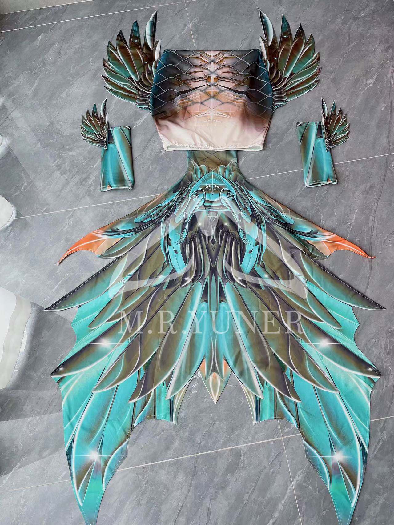 Original Mermaid Big Fish Tail - Aquarium Fish In 评论和价格