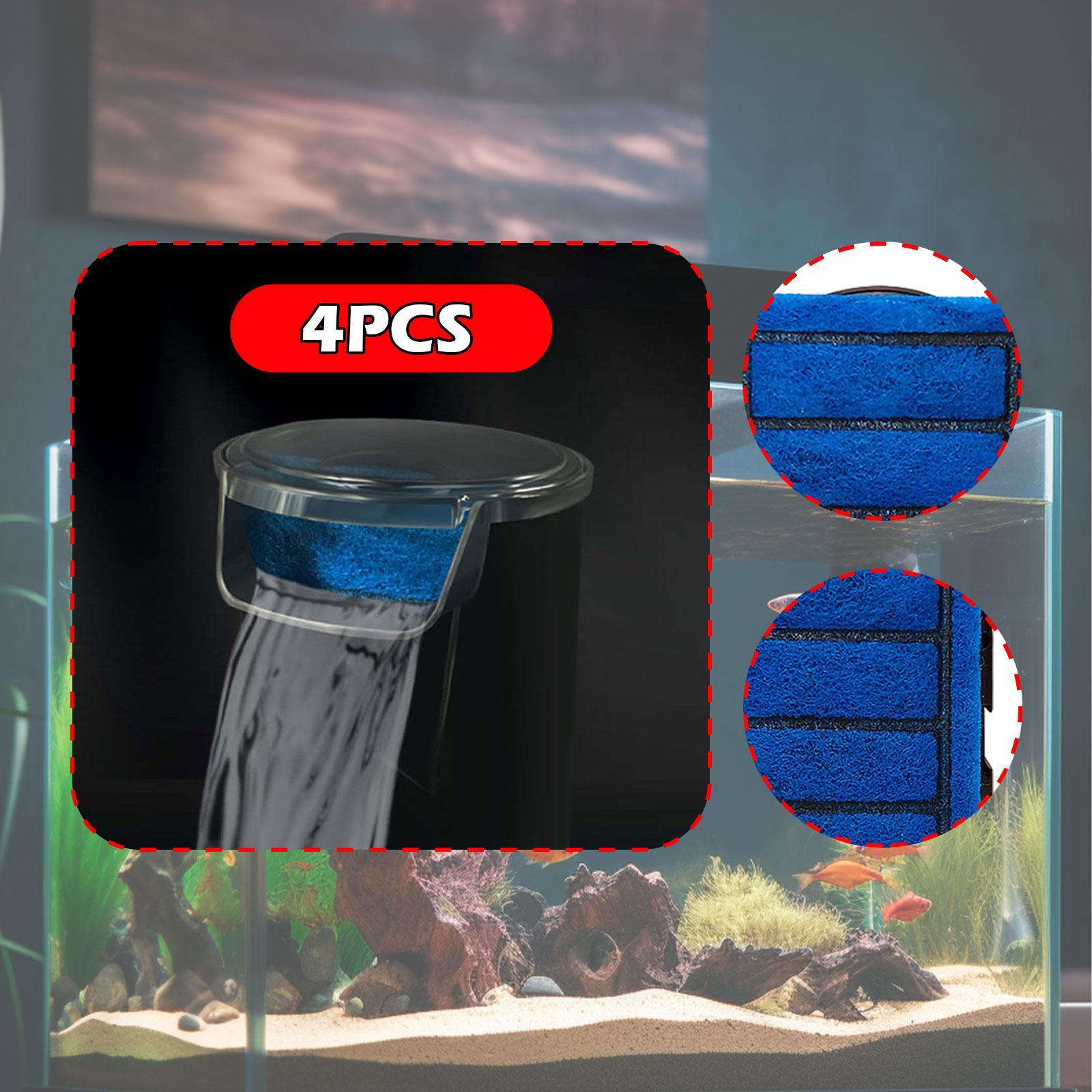 4 Pieces Tank Filter Cartridge - Fish Tank Filter Aquarium 评论和价格